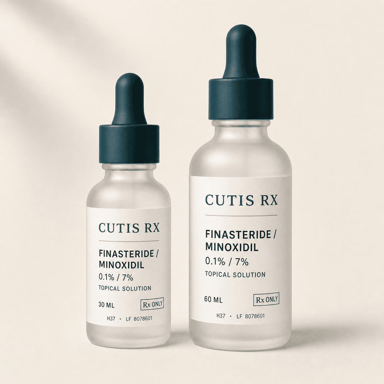 Finasteride / Minoxidil 0.1/7% Topical Solution product packaging