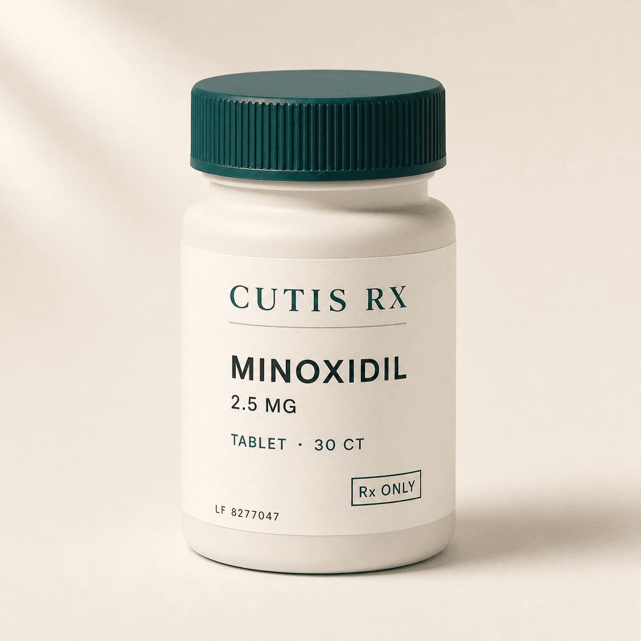 Minoxidil 2.5MG Tablet product packaging